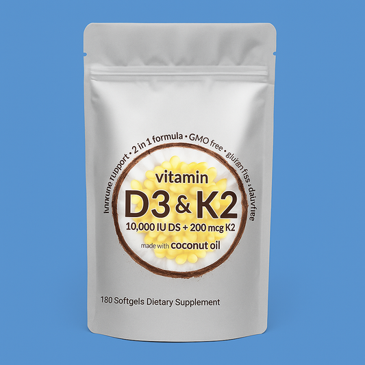 Capsules de vitamines D3 et K2